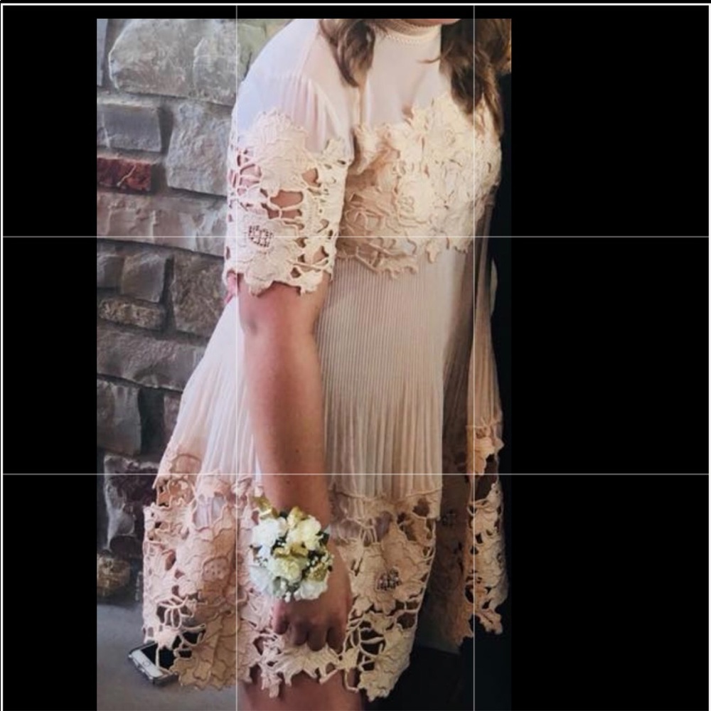 FREE PEOPLE BLUSH FORMAL DRESS